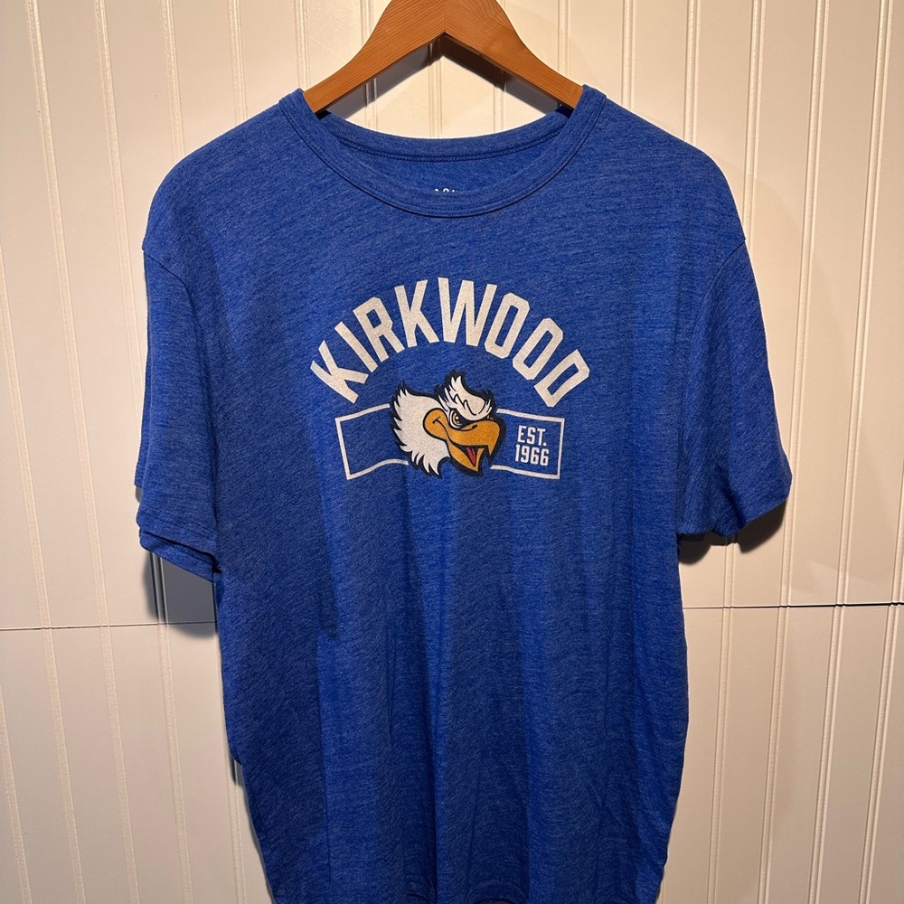 Kirkwood Community College Eagles Cedar Rapids Iowa Graphic Blue Soft Tee - XL